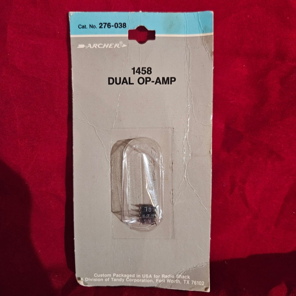 Archer 1458 Dual Op-Amp Radio‎ Shack NOS Vintage Electronic Component